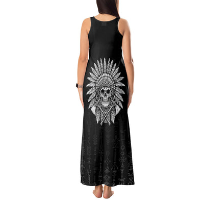 WowTeeWear Shop Skull Tank Maxi Dress Chief Skeleton Wowteewear