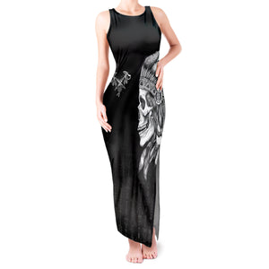 WowTeeWear Shop Skull Tank Maxi Dress Chief Skeleton Wowteewear