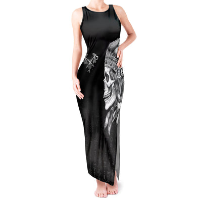 WowTeeWear Shop Skull Tank Maxi Dress Chief Skeleton Wowteewear