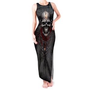 WowTeeWear Shop Be Careful Skull Tank Maxi Dress Wowteewear