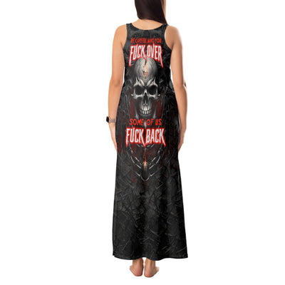 WowTeeWear Shop Be Careful Skull Tank Maxi Dress Wowteewear