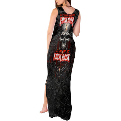 WowTeeWear Shop Be Careful Skull Tank Maxi Dress Wowteewear
