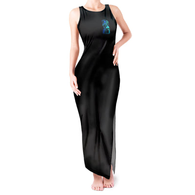 WowTeeWear Shop Tread Carefully Skull Tank Maxi Dress Wowteewear