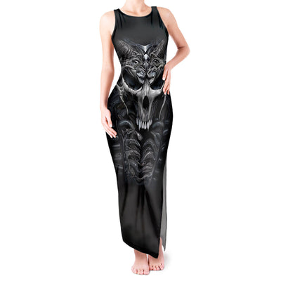 WowTeeWear Shop Skull Tank Maxi Dress Skeleton Inside Wowteewear