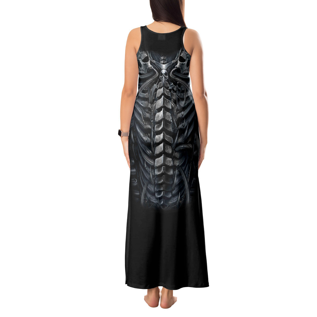 WowTeeWear Shop Skull Tank Maxi Dress Skeleton Inside Wowteewear