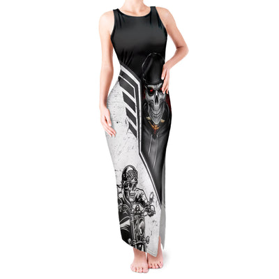 WowTeeWear Shop Skull Tank Maxi Dress Riding Motocycle Wowteewear