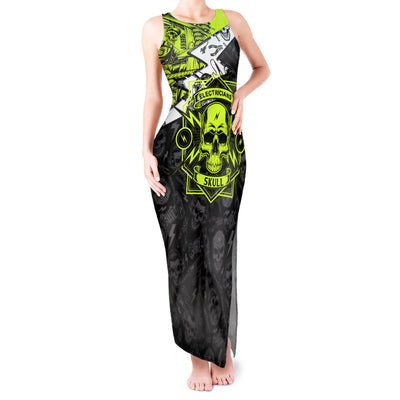 WowTeeWear Shop Personalised Electricians Skull Tank Maxi Dress Wowteewear