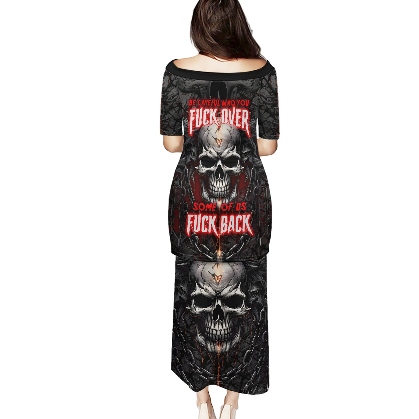 WowTeeWear Shop Be Careful Skull Puletasi Wowteewear