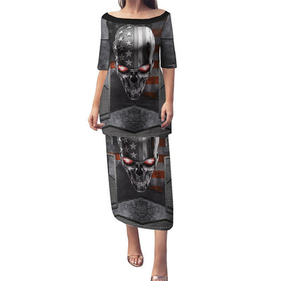 WowTeeWear Shop Skull Puletasi Metal Head Skull American Wowteewear