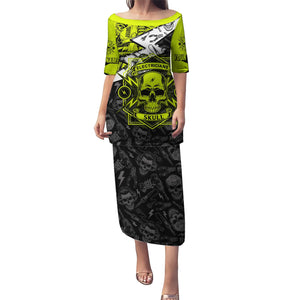 WowTeeWear Shop Personalised Electricians Skull Puletasi Wowteewear