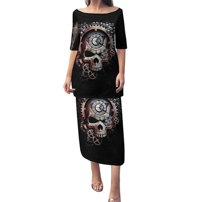 WowTeeWear Shop Skull Puletasi Skull Grim Time Reaper Wowteewear
