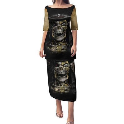 WowTeeWear Shop Skull Puletasi Golden Skull Steampunk Wowteewear