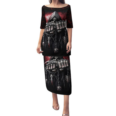 WowTeeWear Shop Skull Puletasi Death Skull Game Over Wowteewear