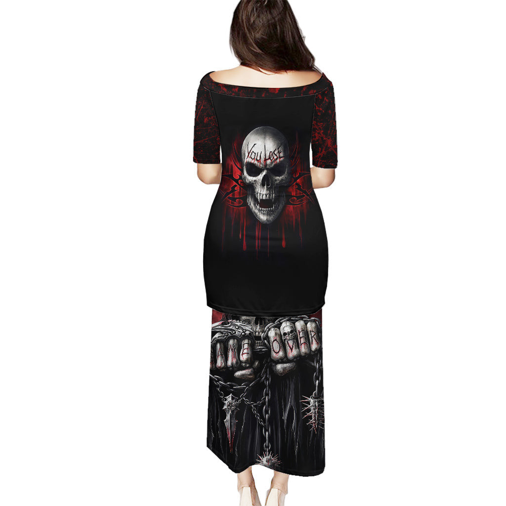 WowTeeWear Shop Skull Puletasi Death Skull Game Over Wowteewear